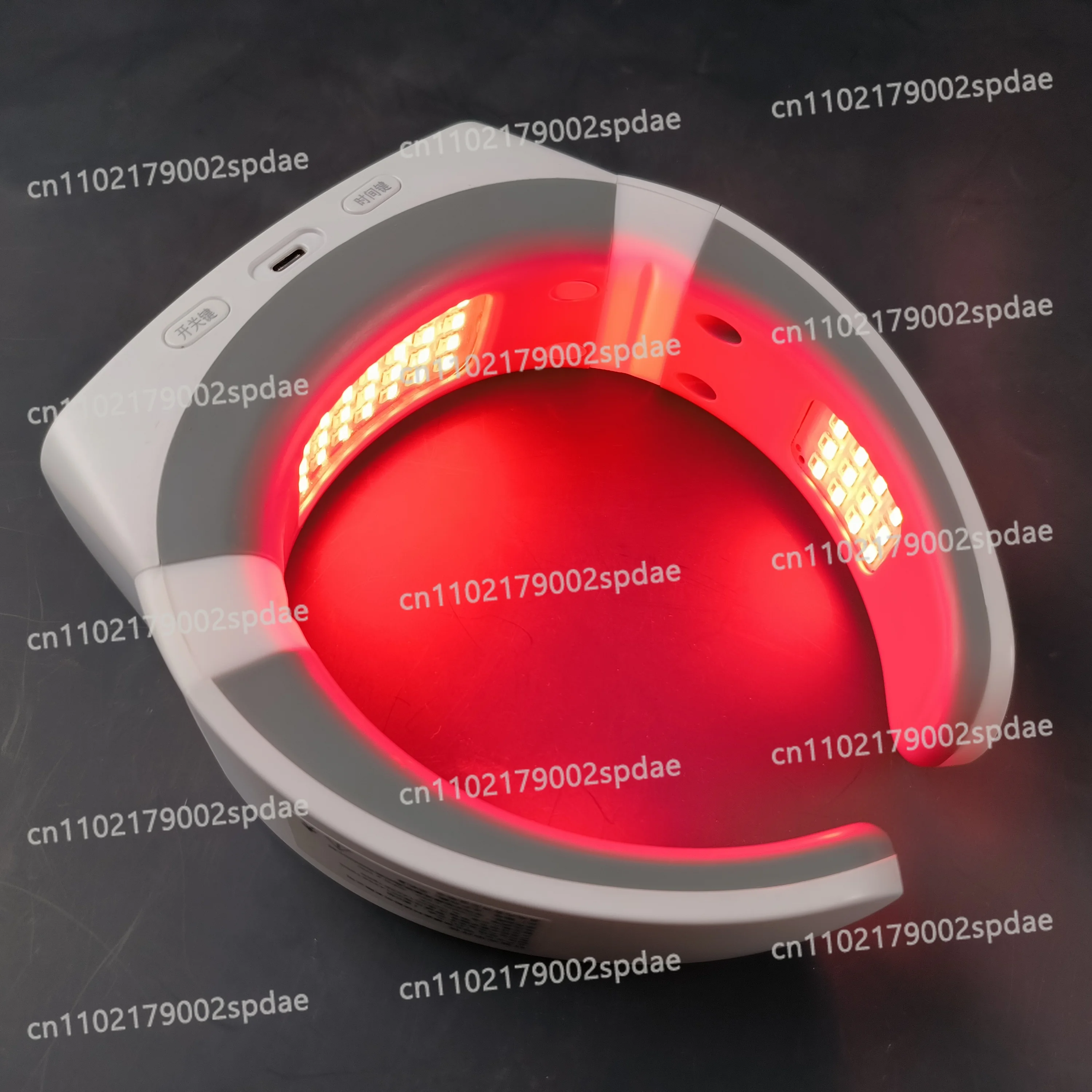 red and blue light neck massager to improve circulation
