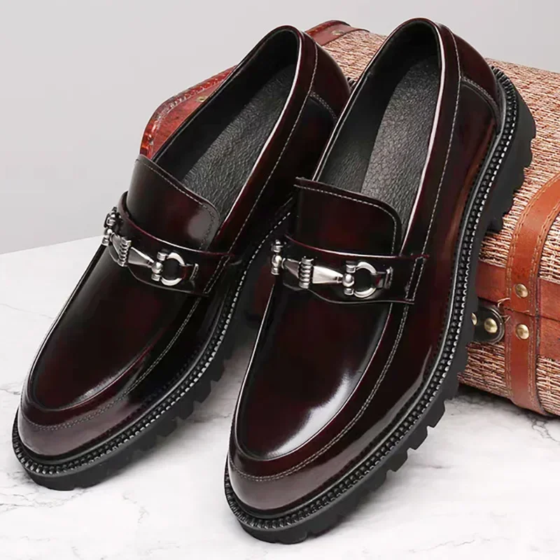 

Size 48 Mens Shoes Fashion Men's Dress Leather Shoe High Quality Oxford Shoes for Men Wedding Shoes Party Office Men Dress Shoe