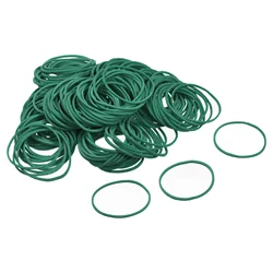 Uxcell Rubber Band Stretchable Rubber Elastic Band Green 1.5inch Dia 0.06inch Thick for Home Office Pack of 700