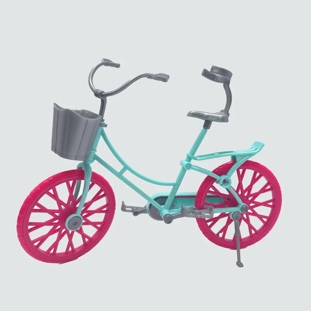 Prinses kleine pop van 30 cm met fiets en huisdier - verzamelpopaccessoires voor meisjes