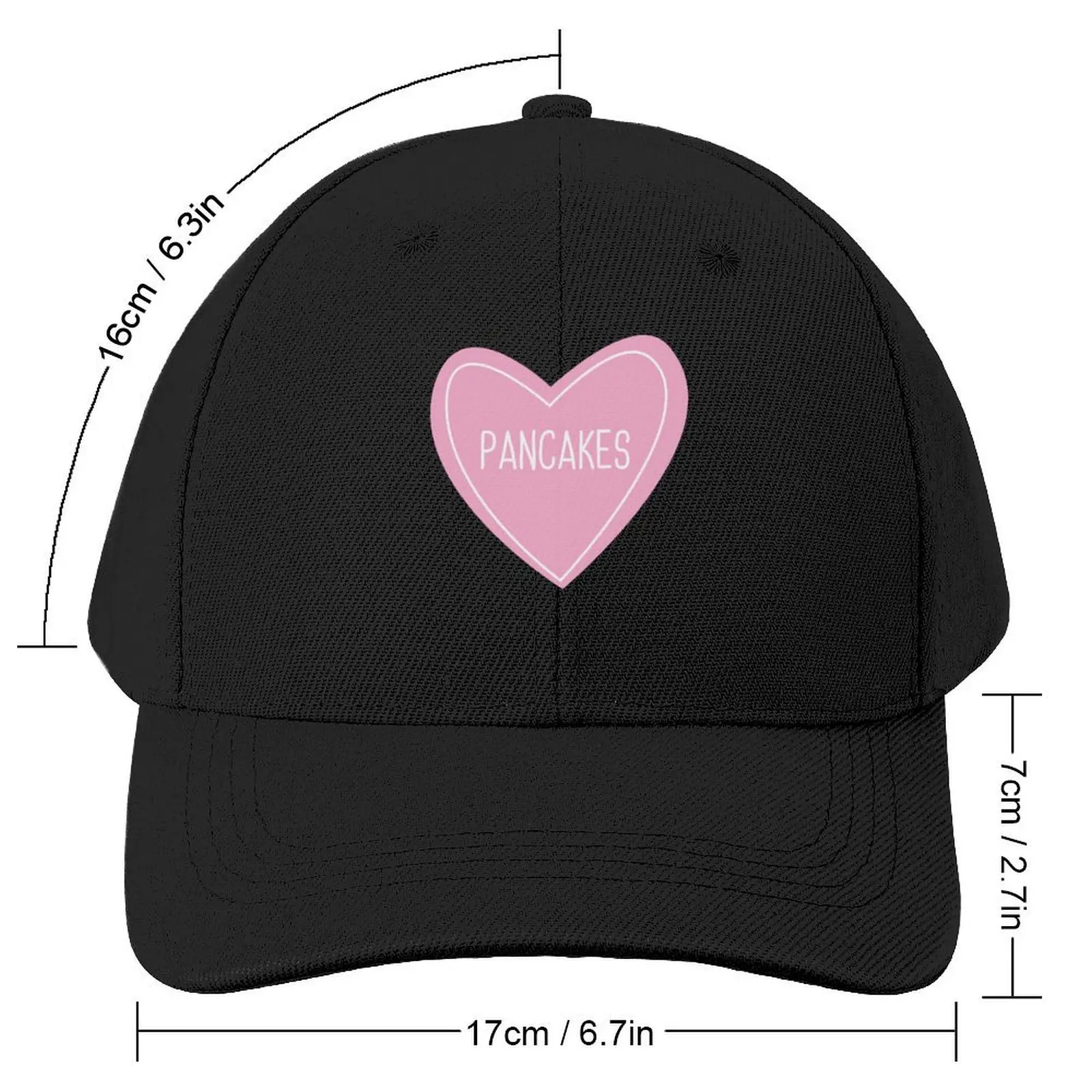 Pancakes Heart Baseball Cap New In Hat Cosplay Sports Cap Golf Women Men's