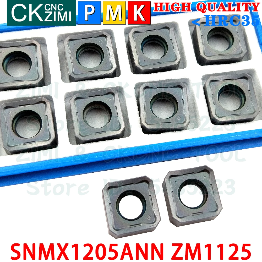 Imagem -02 - Snmx 1205 Ann Zm1125 Inserções de Metal Duro Inserções de Fresagem de Alimentação Rápida Cnc Torno de Metal Fresadora Ferramenta para Fresa de Face Lnmu03r Snmx1205ann Zm1125