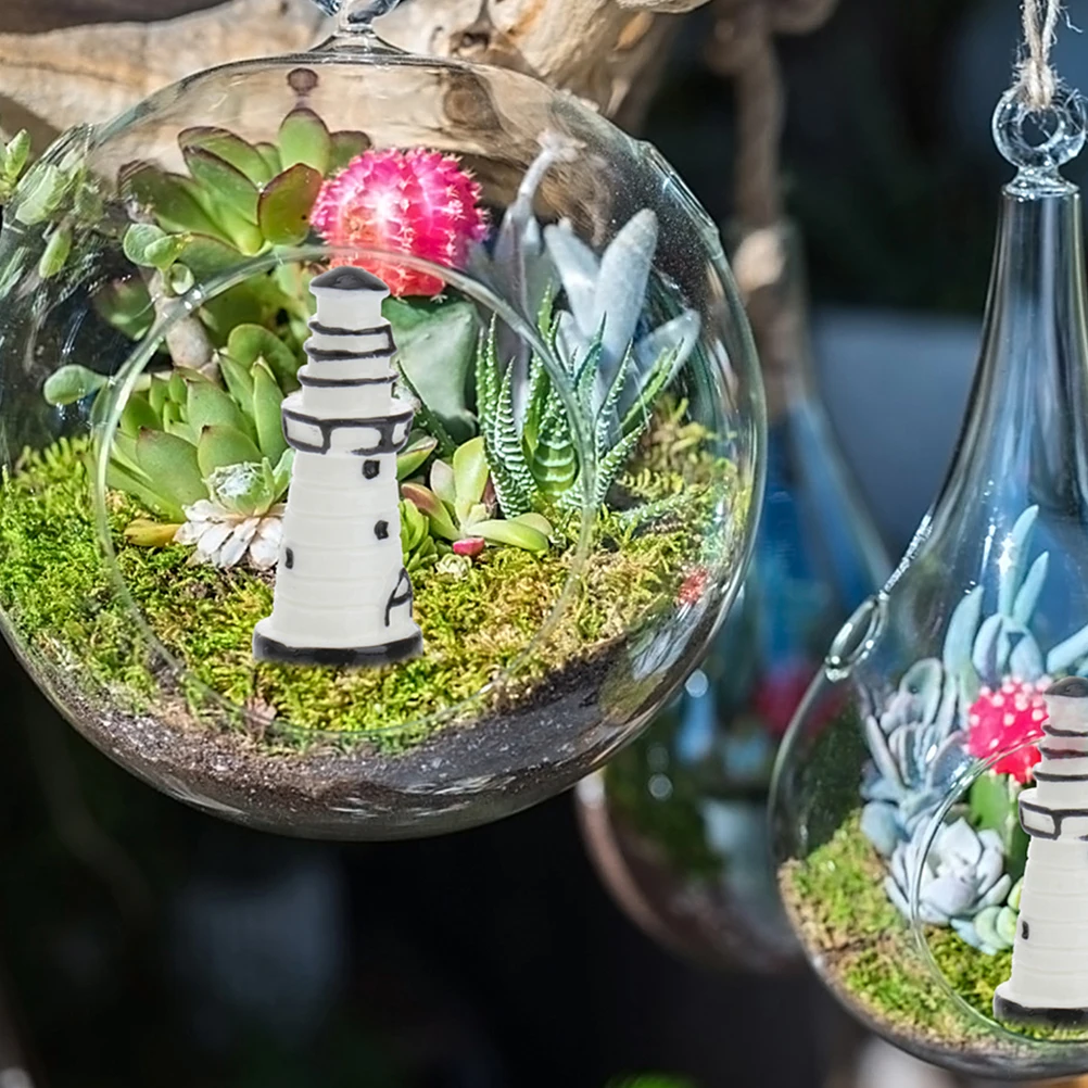 

20 Pcs Micro Landscape Lighthouse Ornaments Sculpture Craft Miniature Decor for Crafts Statuette