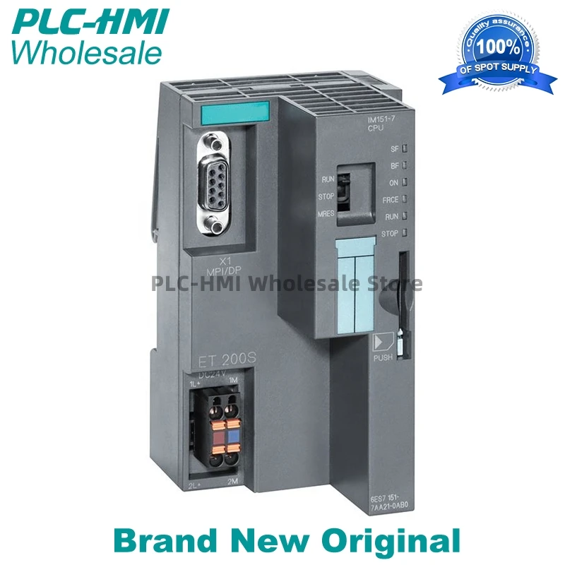 6ES7151-7AA21-0AB0 6ES71517AA210AB0 SIMATIC DP, IM151-7 CPU para ET200S, memoria de trabajo de 128 KB Original a estrenar