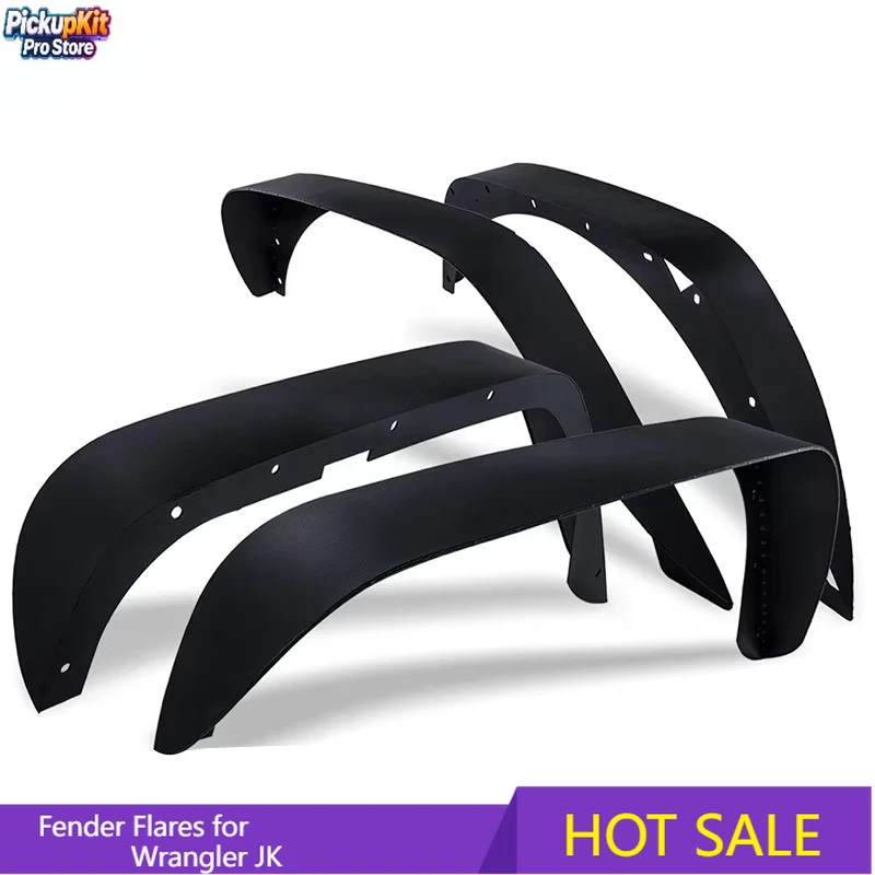 

Усиленные стальные текстурированные расширители колесных арок (фендеры) для Wrangler JK, внедорожные аксессуары