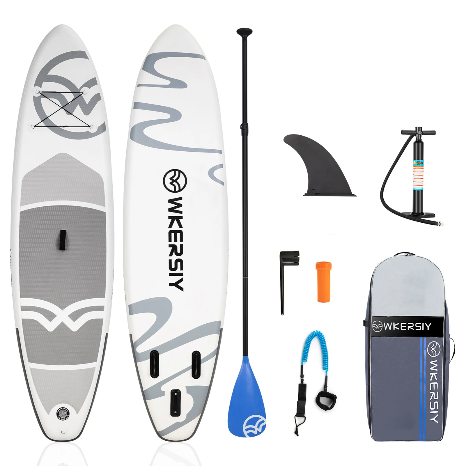 Inflatable Stand Up Paddle Board Non-Slip SUP for All Skill Levels Surf Board with Air Pump Carry Bag Leash Standing Boat Youth