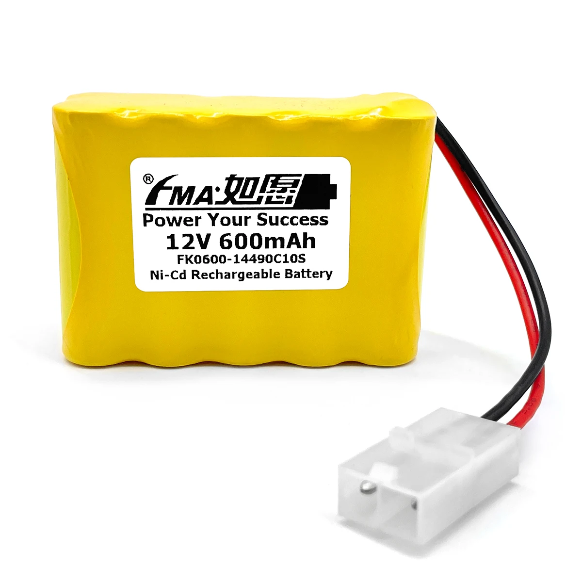 12V Rechargeable Battery Ni-Cd 600-900mAh Ni-MH 1.2-2AH for Portable Device Luminous Voice Toys Emergency LED Light