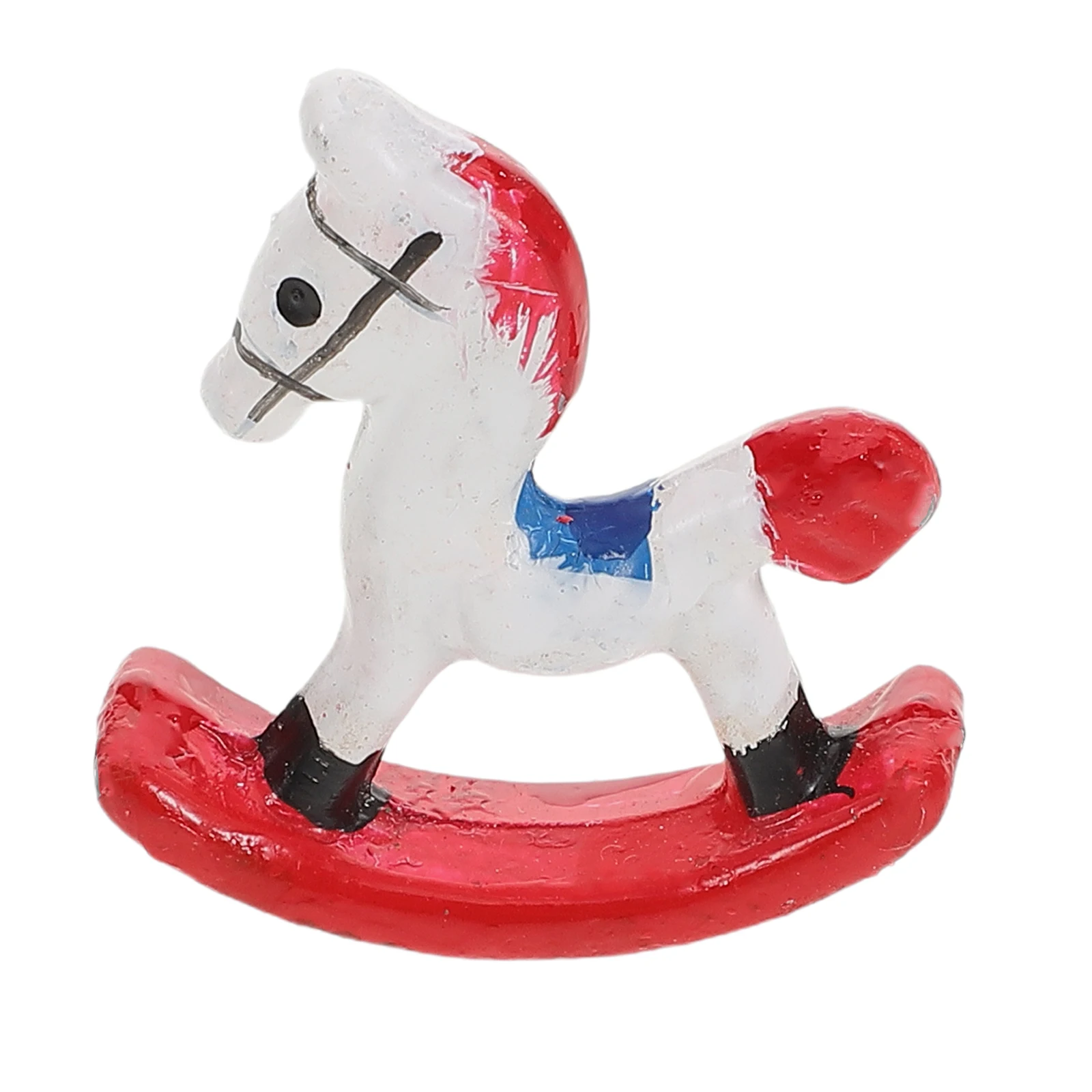 

Dollhouse Furniture Model Rocking Horse Chair and Accessories Mini Decor