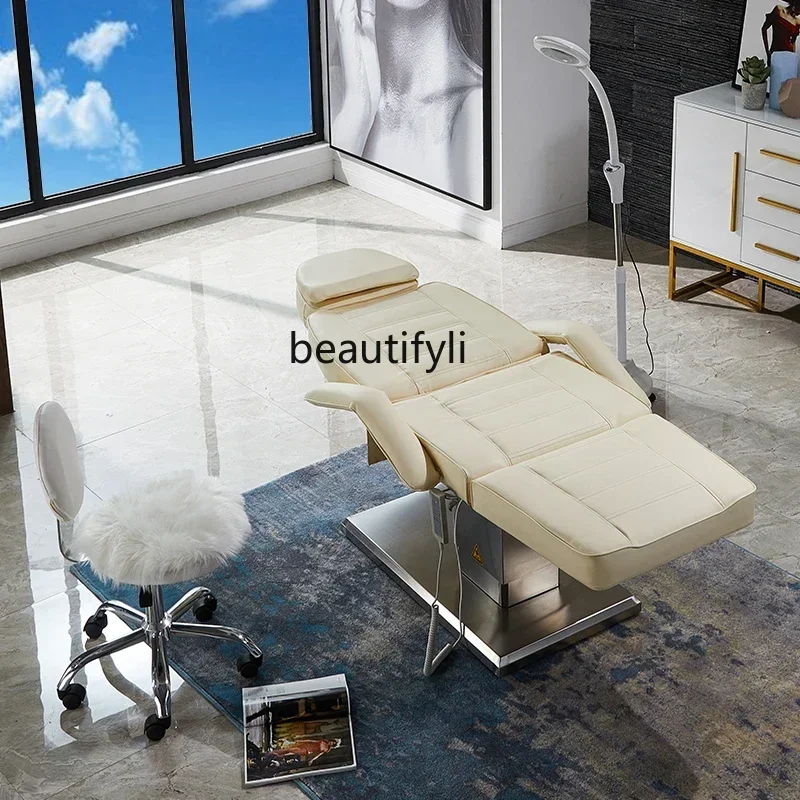 Electric Beauty Bed Stainless Steel Lifting Tattoo Bed Tattoo Couch Beauty Salon High-End Massage Bed