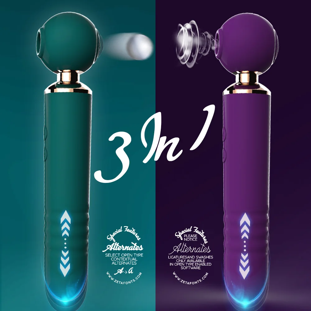 Powerful Av Magic Wand Vibrators For Women 3in1 Sex Toys Telescopic Dildo G Spot Stimulator Tapping Clitoris Sucker And Massager