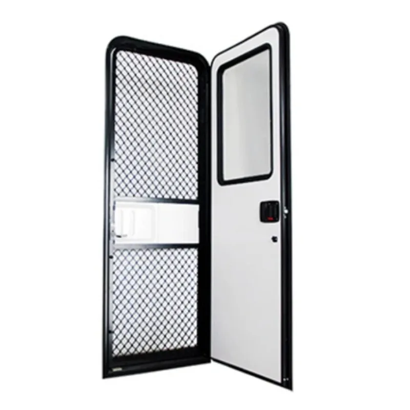 Factory Sale 620X1800mm American Style RV Door With Double Lyer Acrylic Glass Waterproof Caravan Rv Door