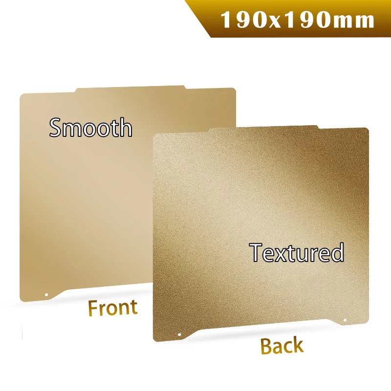 

Магнитная пластина ENERGETIC Prusa 190x190/241x254 мм Гибкий стальной лист, двухсторонняя, с возможностью печати, текстурированная/гладкая платформа PEI