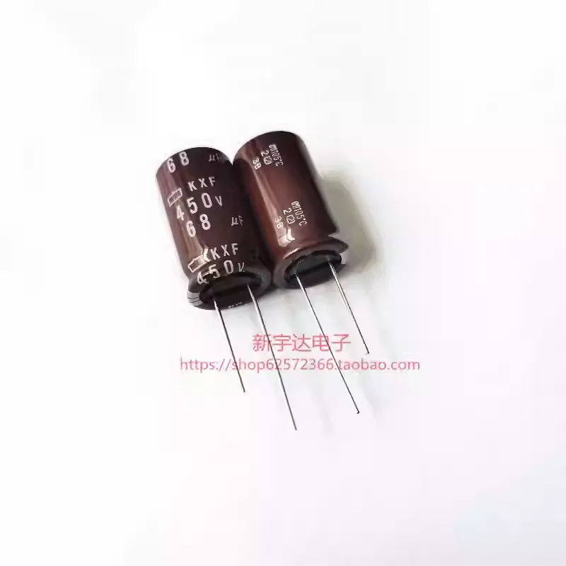 

10-100PCS 68UF450 Japanese Black Diamond 450V68UF 18X31.5 KXF high-frequency long-life electrolytic capacitor