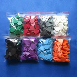 100pcs/Pack 23MM Single Color Small Chip Poker Game Token Solid Plastic Chip Card