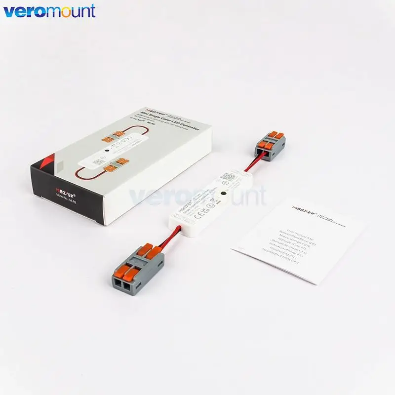 MiBoxer Mini Single Color LED Dimmer Controller MLR1 MLR2 2.4GHz Wireless Remote For DC12V 24V 6A Single Color LED Strip Light