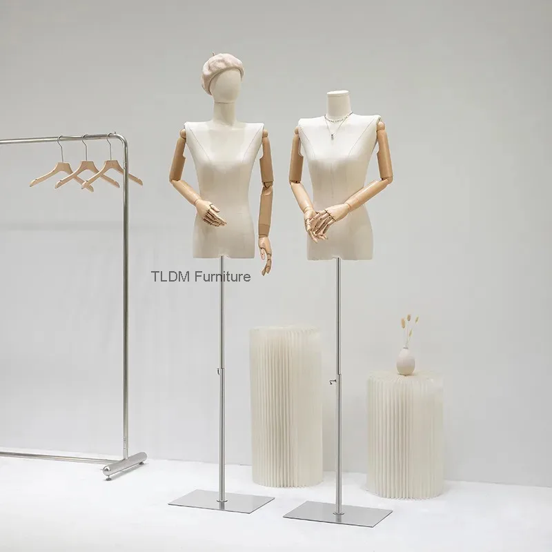 

Манекен для одежды с плоскими плечами, женский, с прямым углом плеча, для магазина одежды, демонстрационный манекен-стойка, полноразмерная форма, FYMQ