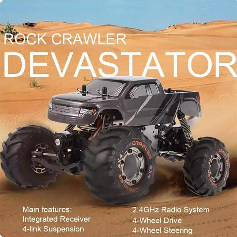 

2098b 1/24 4wd Rc Car Devastator Rock Crawler Rtr 2.4ghz Remote Control Car Devastator Rock Crawler With Dou Boy Giftsble Servo