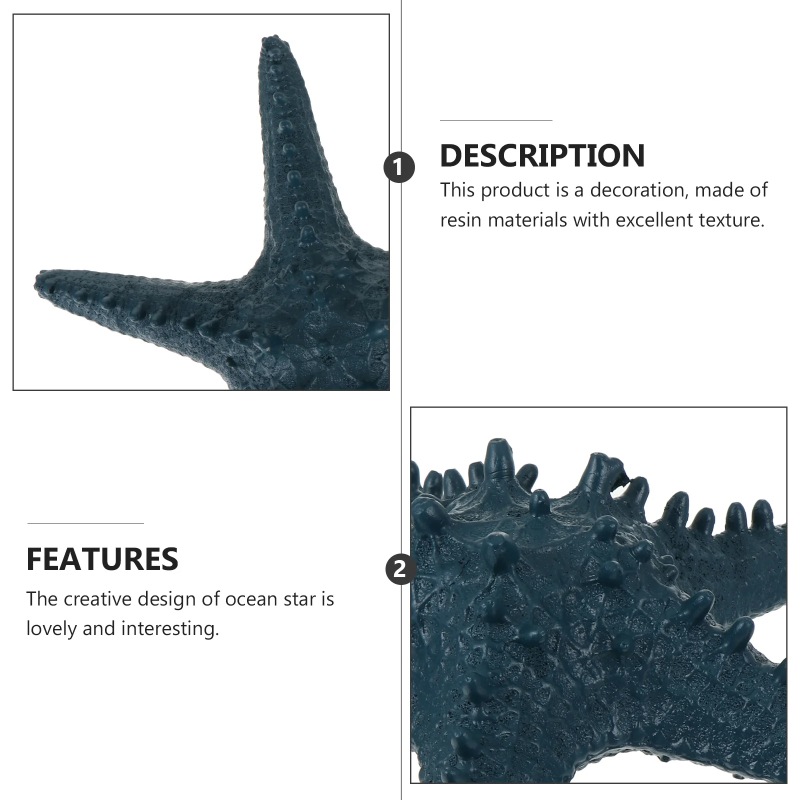 

Ornament Resin Crafts Star Decor Tabletop Adornment Desktop Decoration