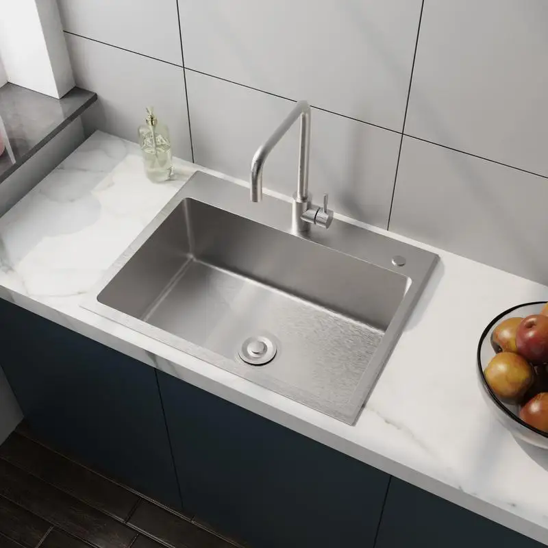 

24in Stainless Steel Laundry Sink with Faucet, Hoses & Drain - Ideal for Home & Commercial Use
