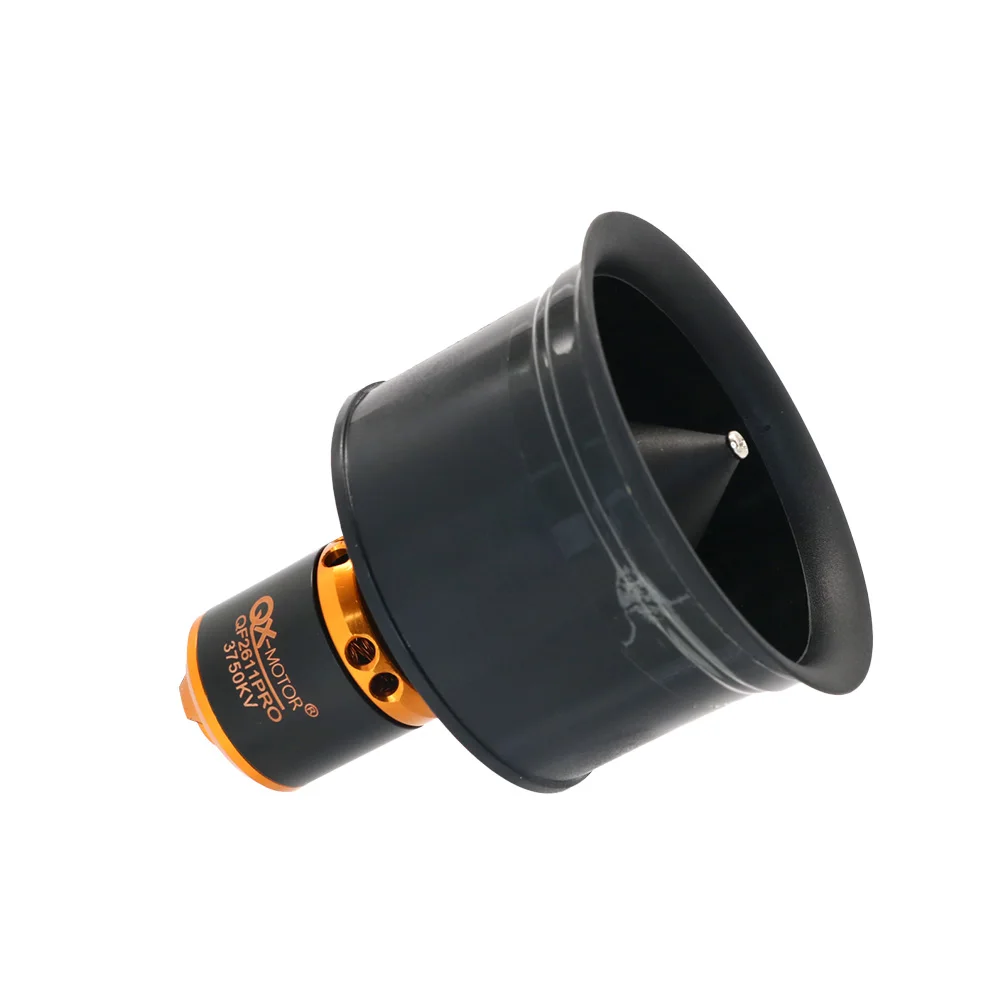 QX-MOTOR New 50MM EDF 12 Blade Ducted Fan With QF2611 PRO Brushless Motor 60A ECS for Remote-controlled Aircraft