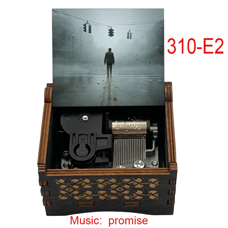 Silent Hill 2 Horror Survival Game Wooden Music Box Promise