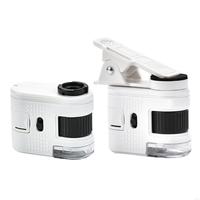 Multipurpose Portable 100X Magnification Mini Microscope with LED Light for Jewelry Appraisal and Scientific Research