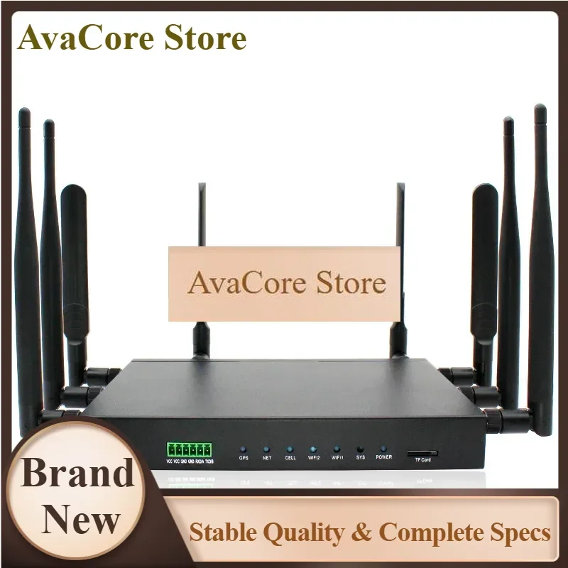 AvaCoreRTS Indoor Gigabit Industrial 5G Lte Routers Multi Sim Modem Wifi 4G Wireless Router With Serial Port