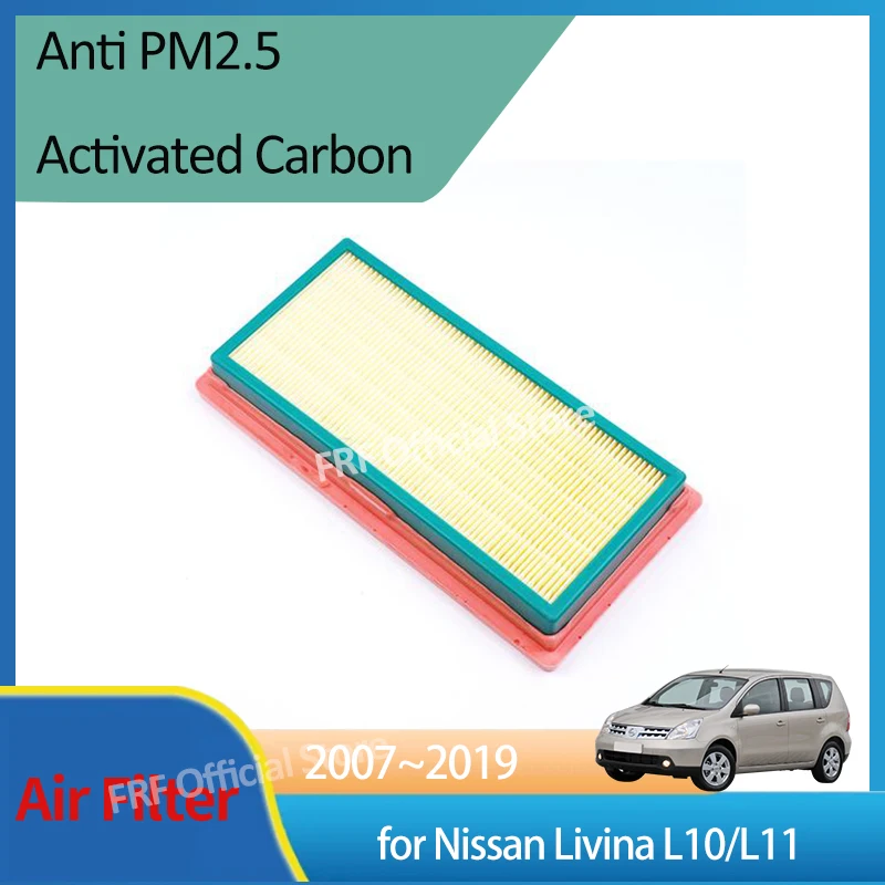 for Nissan Livina L10 L11 Grand Livina MK1 2007~2019 2008 2010 2012 2013 2014 2018 16546-ED500 Air Filter Intake Engine Grid Car