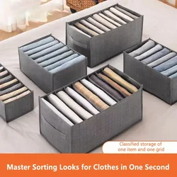 Clothes Organizer Trousers Clothes Storage Box Wardrobe Clothes Storage Organizer Underwear T-Shirt Storage Compartment Box