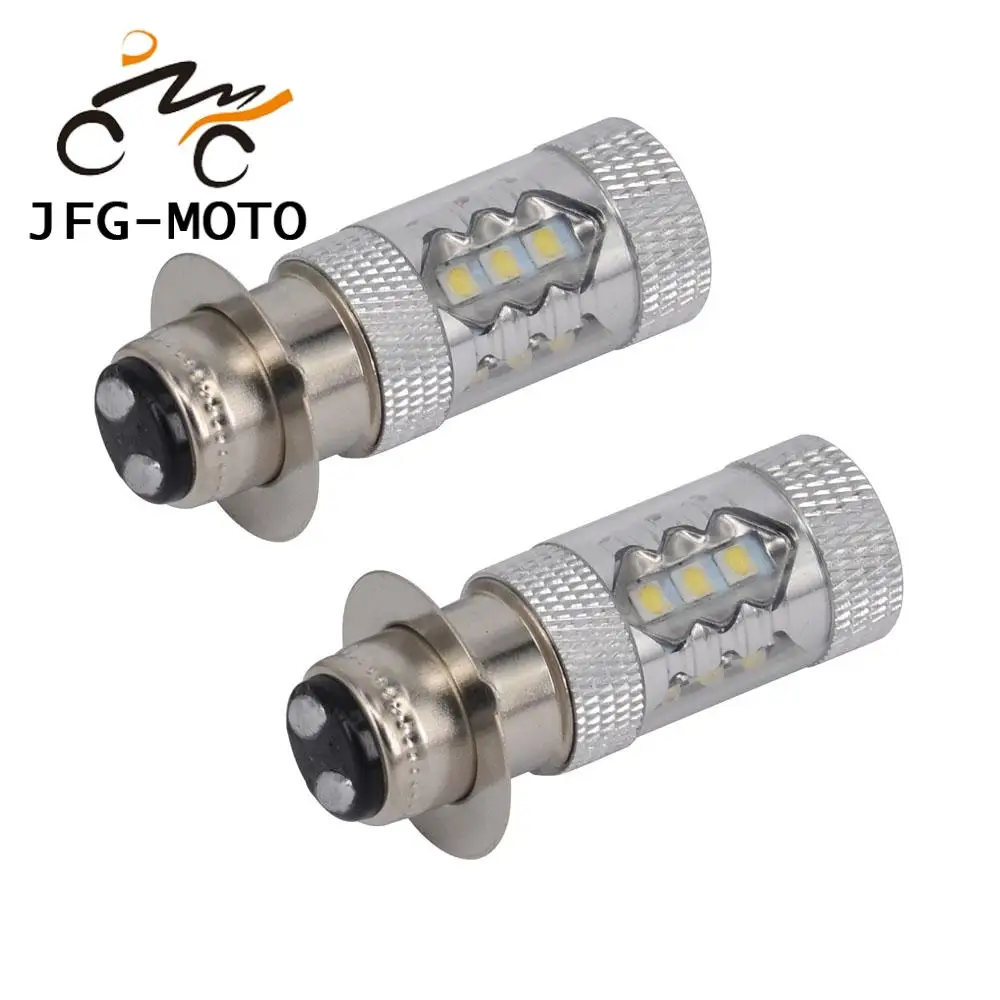 Super LED Headlights Bulbs Motorcycles 2PCS 80W For YAMAHA ATV YFM350 400 450 660 700 Raptor Blaster 200 Banshee 350 Grizzly