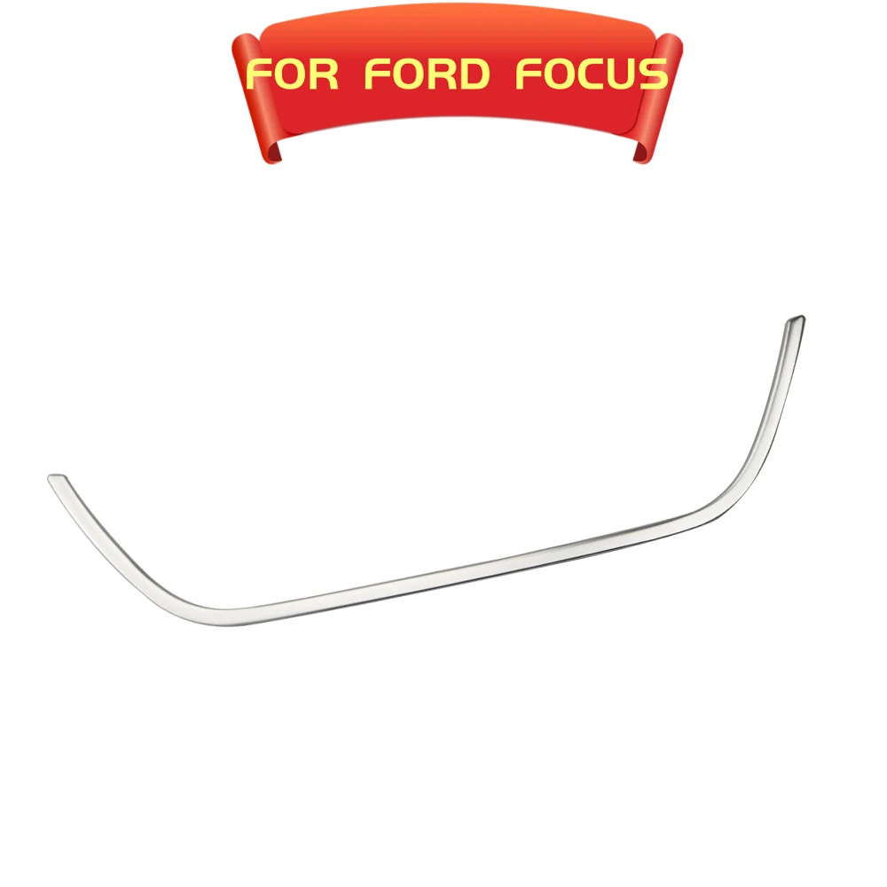 2 Colors For Ford Focus 2019 2020 Stainless Steel Central Control Air Condition Vent Outlet Underside Cover Trim Accessories