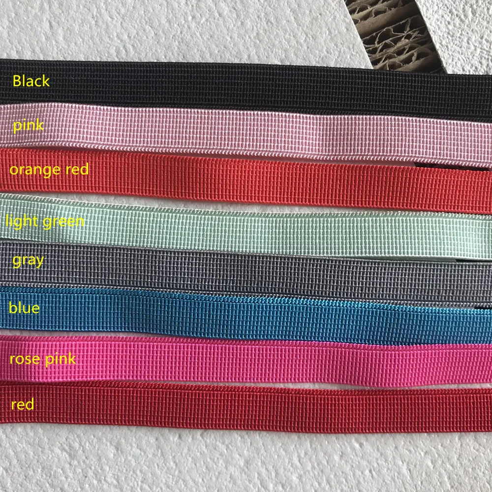 2Meter 10mm Transparent Silicone Non-slip Elastic Band Color Underwear Strap Rubber Stretch Lace Webbing DIY Belt Material