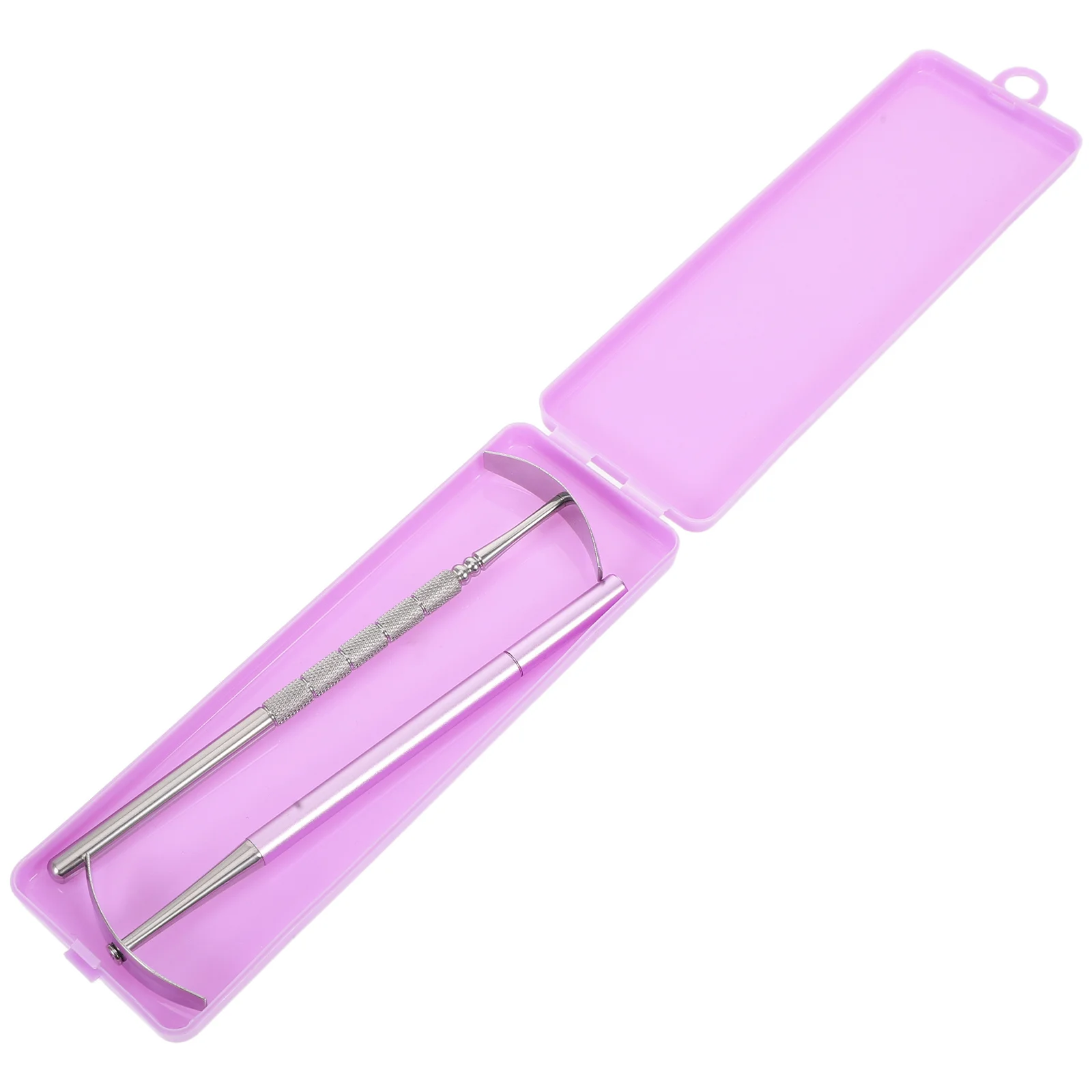 

1 Set Stainless Steel Scrubber Oral Care Tool Deep Cleaning Portable For Travel Metal Tongue Brush Tongue Cleaning Tools Bad