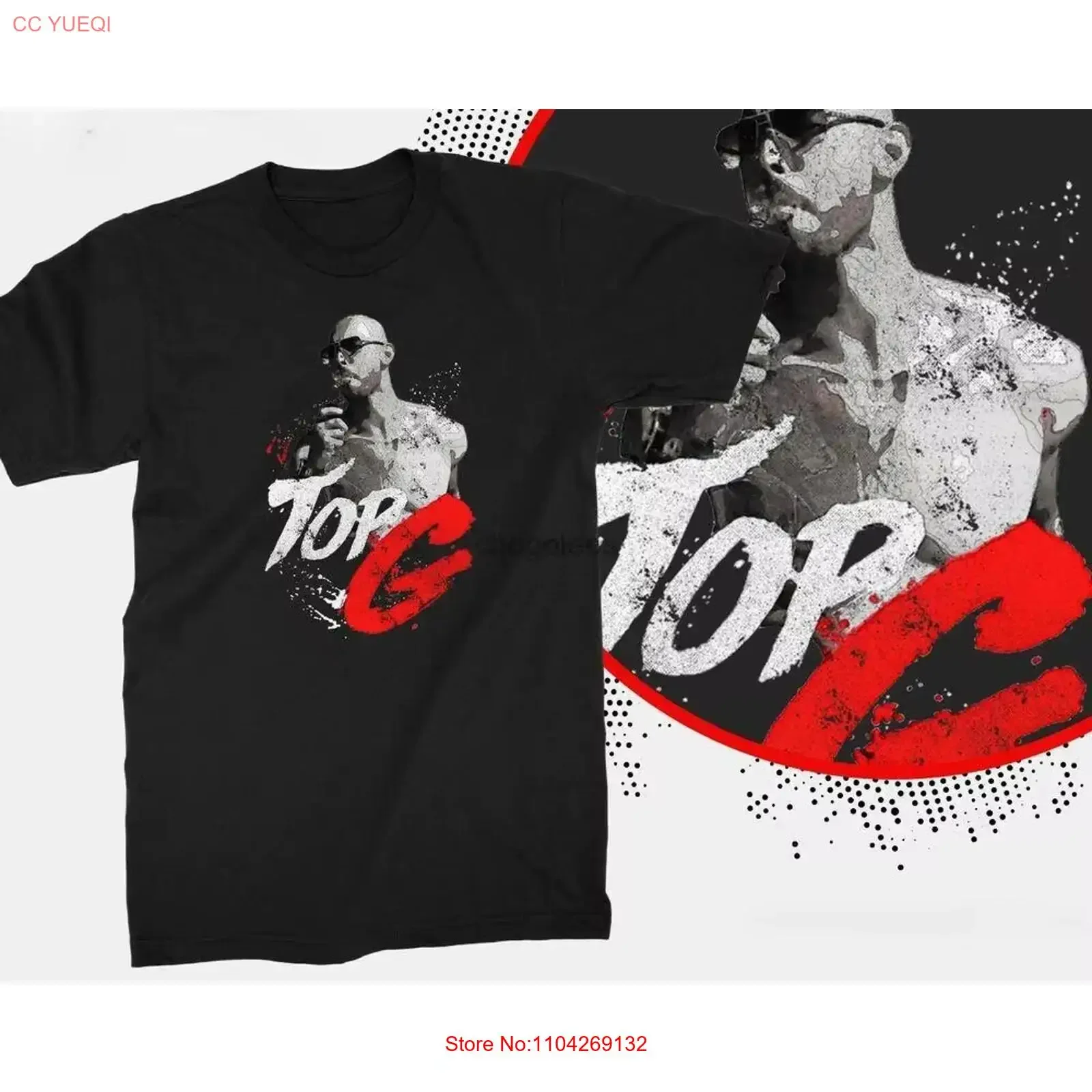 Top G Andrew Tate T Shirt Hustler Gangster Kickboxing Hustling long or short sleeves vintage Washed homme graphic fashion