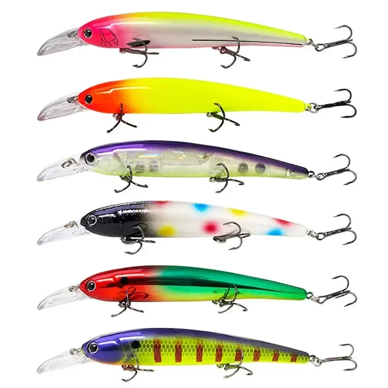 Deep Diving Fishing Lures Long Tongue Board Floating Minnow 145mm 16.8g Luya Bait Fresh Sea Water Bait Artificial Bait