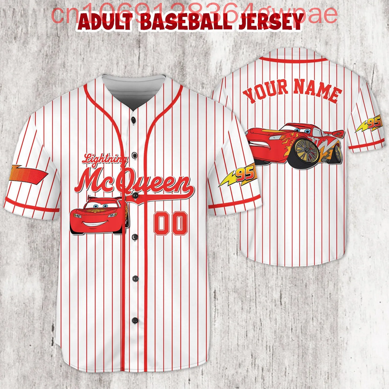 Disney relâmpago mc rainha carros 3d camisa de beisebol das mulheres dos homens uniforme de beisebol verão casual manga curta camisa dos desenhos animados