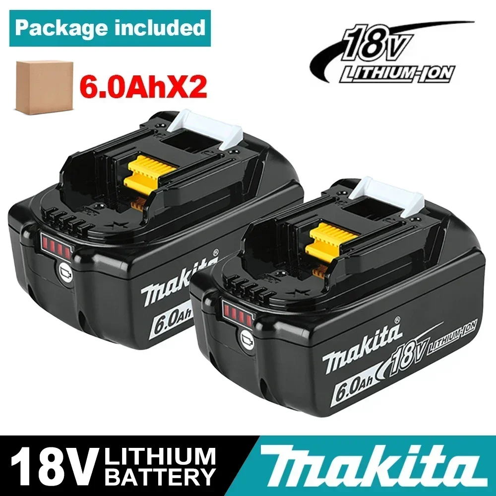 Echte 6Ah Voor Makita BL1860 18V Batterij Power Tools Li-Ion Vervanging LXT BL1850 BL1840 voor 18V Schroevendraaier met BMS TPCELL