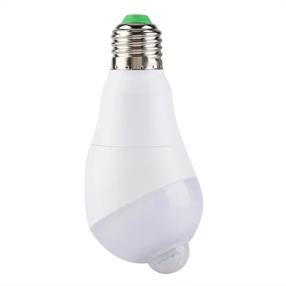 E27 Motion Sensor Light Bulb 350 Degree Rotating AC 85 - 265V LED Light Bulb 3000K - 6500K Motion Sensor Bulb Lamp Basement