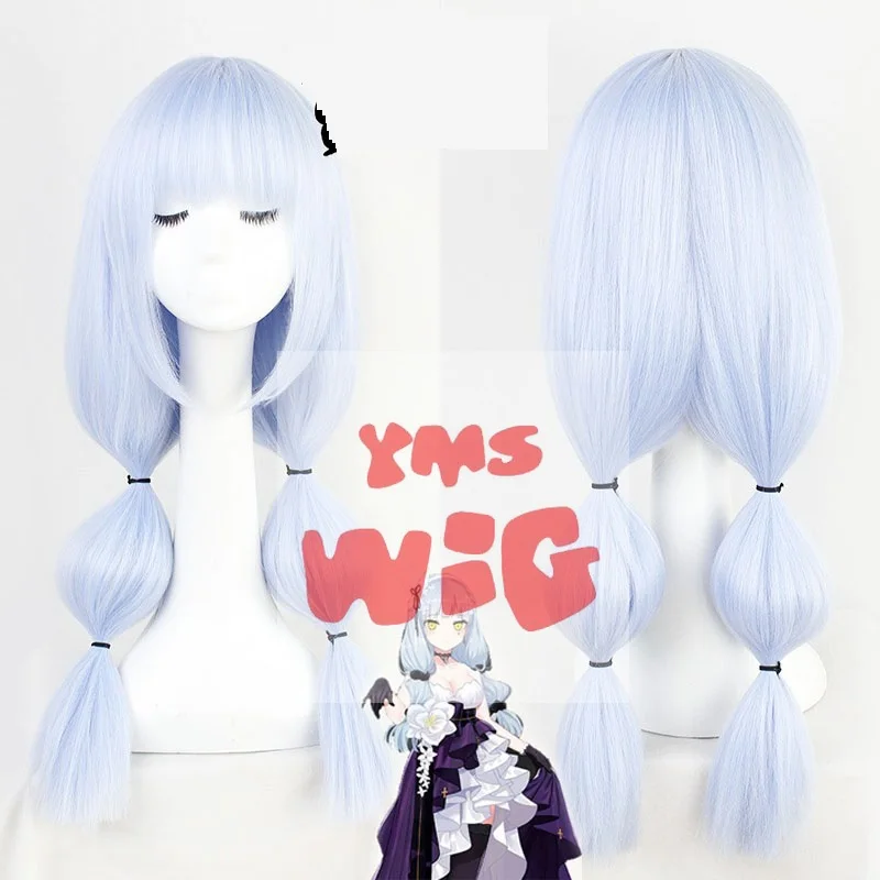 2 Types Game Girls Frontline HK416 Cosplay Wig Halloween Party Long Synthetic Hair Cosplay Wigs + Wig Cap