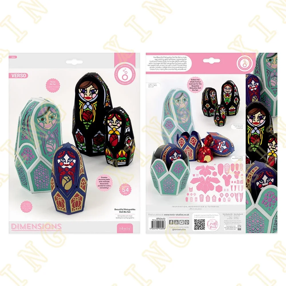 2023 New Arrival Beautiful Matryoshka Doll Cutting Dies Craft Embossing Make Paper Greeting Card Making Template DIY Handmade