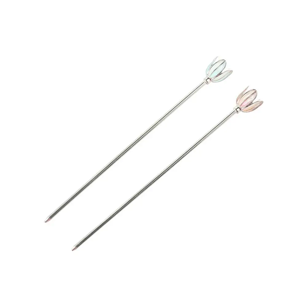 Lovely Elegance Alloy Floral Elements Modern Minimalist Hair Stick Chinese Style Hair Fork Tulip Hairpin Hanfu Hair Accessory