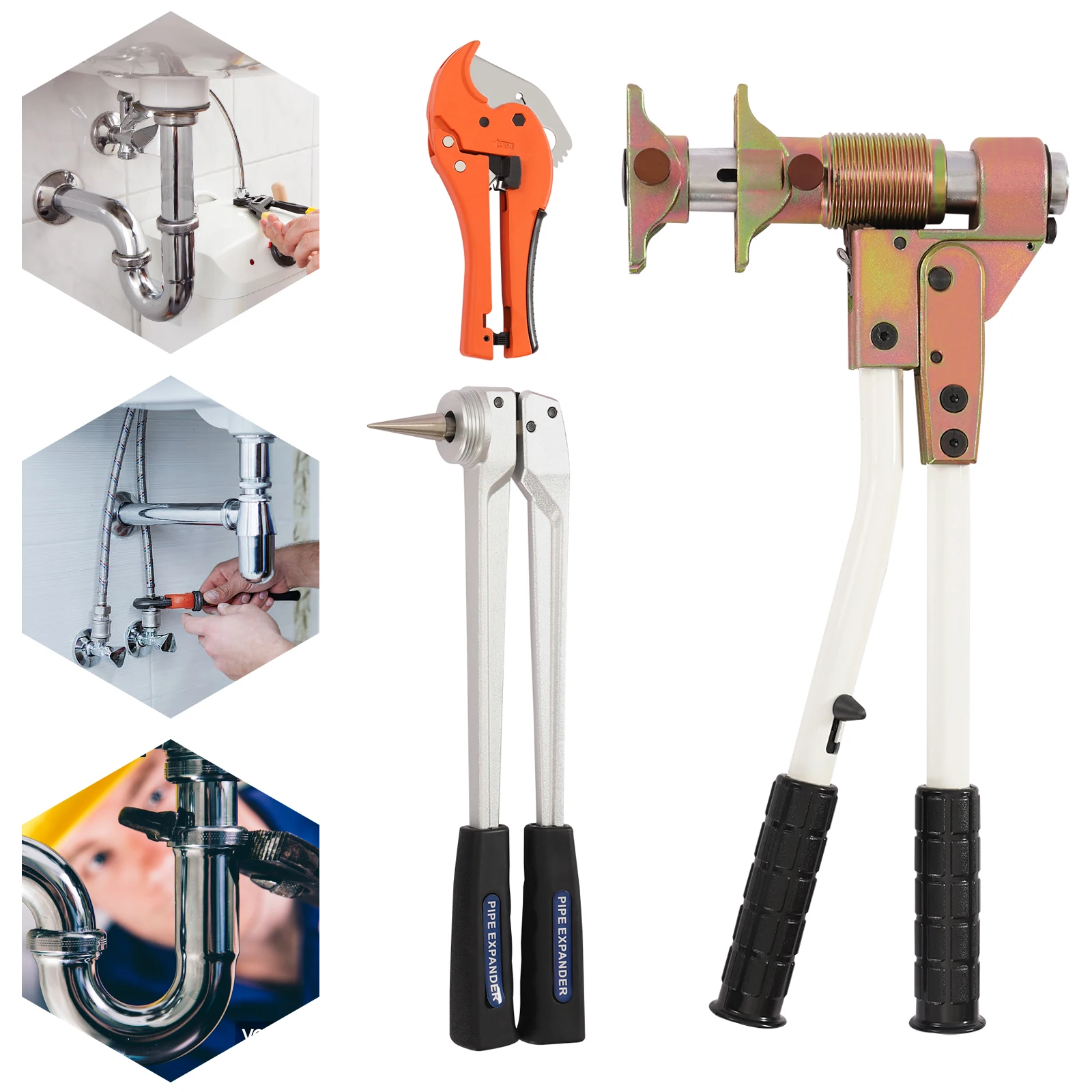 Pipe Clamping and Expanding Tools Set for PEX/PPR Pipe