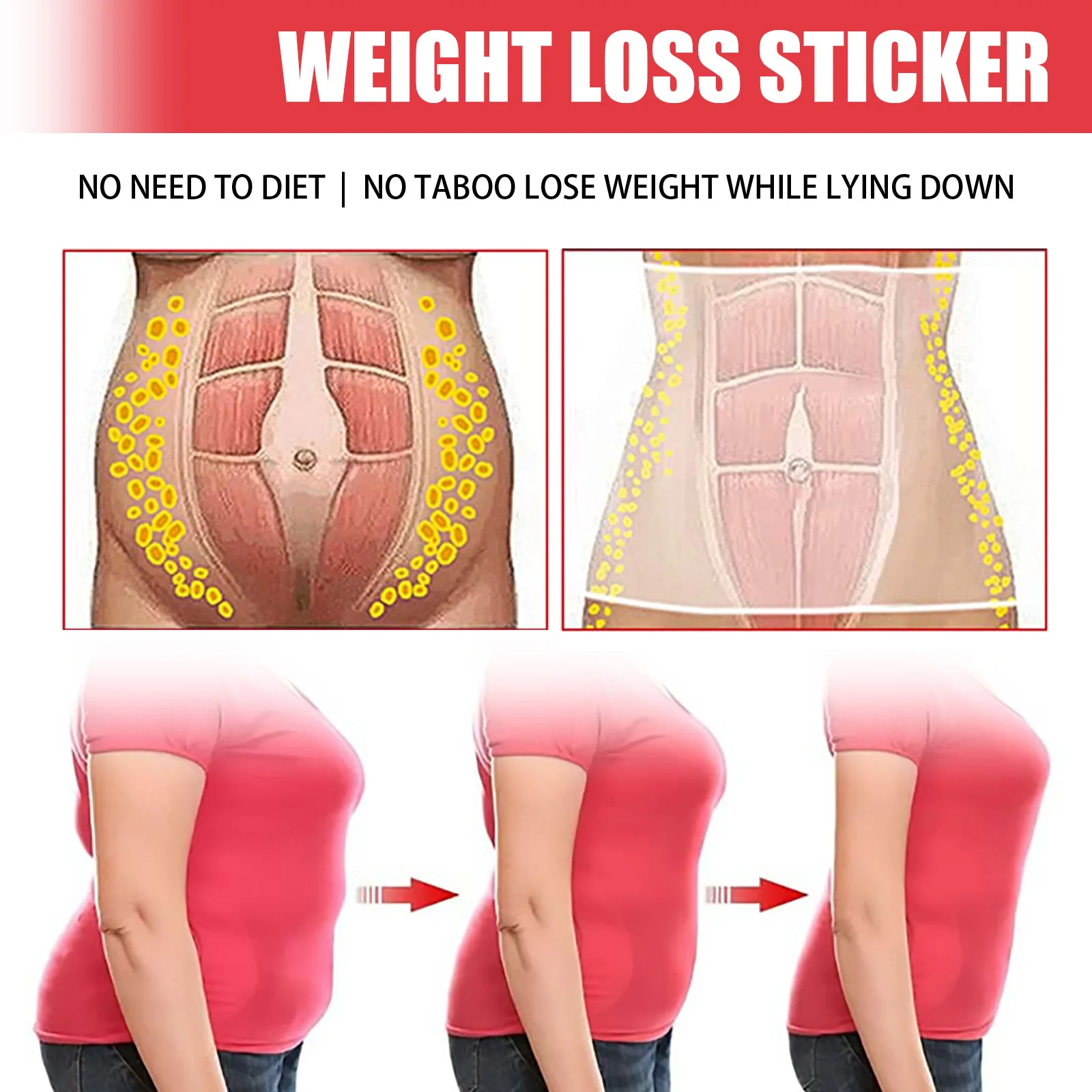 30/150 pcs Slim Patch Stomach Fat Burning Navel Stick Slimming Lose Weight Burn Fat Anti Cellulite Body Shaping Stickers