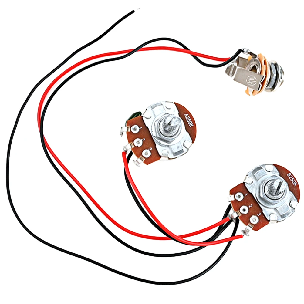 

1set Bass Preamp Wiring Circuit Guitar Refitting Active Circuit Reliable Simple Electric Wiring Durable Material Long Term Use