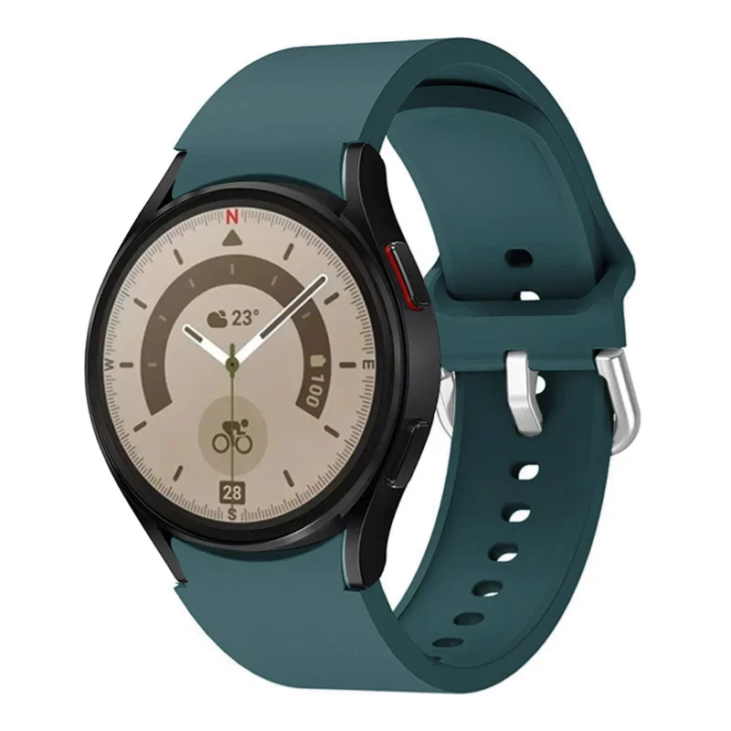 No Gap Silicone Strap for No Gap Samsung Galaxy Watch 7/6/5/4 44mm 40mm Pro 45mm Bracelet Watch 4/6 Classic 46mm 42mm 47mm 43mm