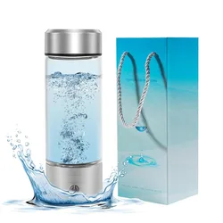 Hydrogen Water Bottle,Portable Hydrogen Water Bottle Generator,3 Min Quick Electrolysis Hydrogen Rich Water Glass 3 in 1