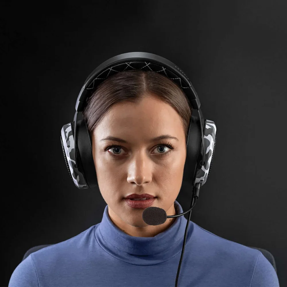 Gold-Plated Replacement Aux 3.5mm Game Mic Microphone Boom Foam for Corsair HS50 HS60 HS70 Pro SE Gaming Headsets Headphones