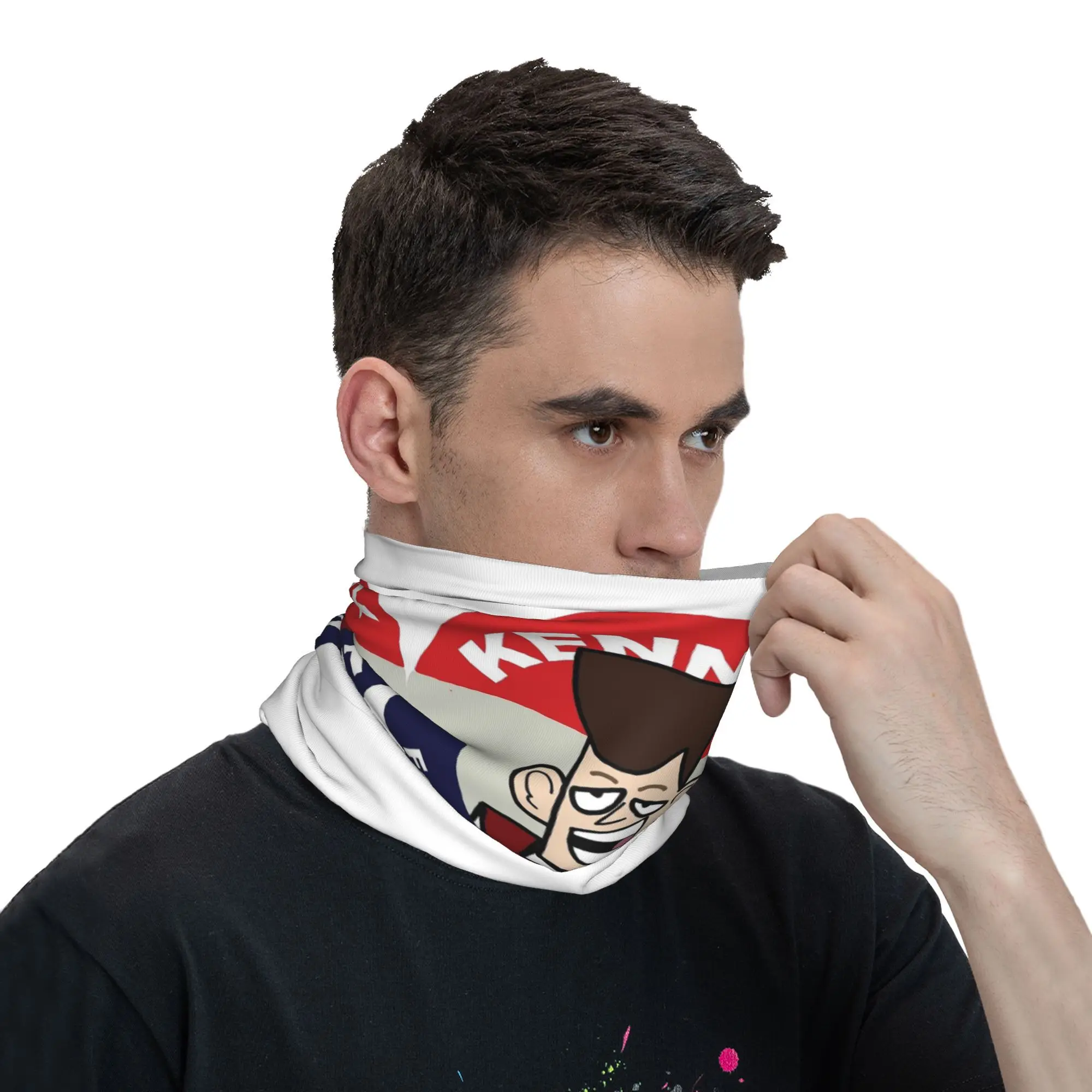 استنساخ عالية Jfk باندانا غطاء الرقبة المطبوعة التفاف قناع وشاح متعدد الوظائف قناع الوجه الرياضة في الهواء الطلق للرجال النساء الكبار كل موسم