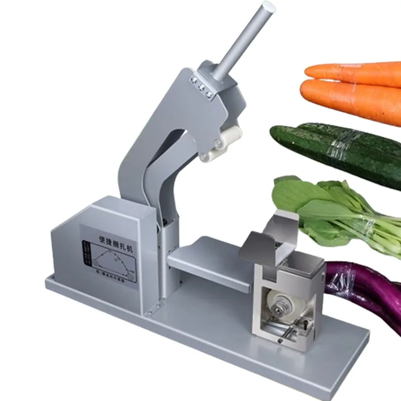 

Vegetable Bundling Machine Manual Binding Machine Portable PE/PVC Film Strapping Supermarket Semi Automatic Sealing Tool