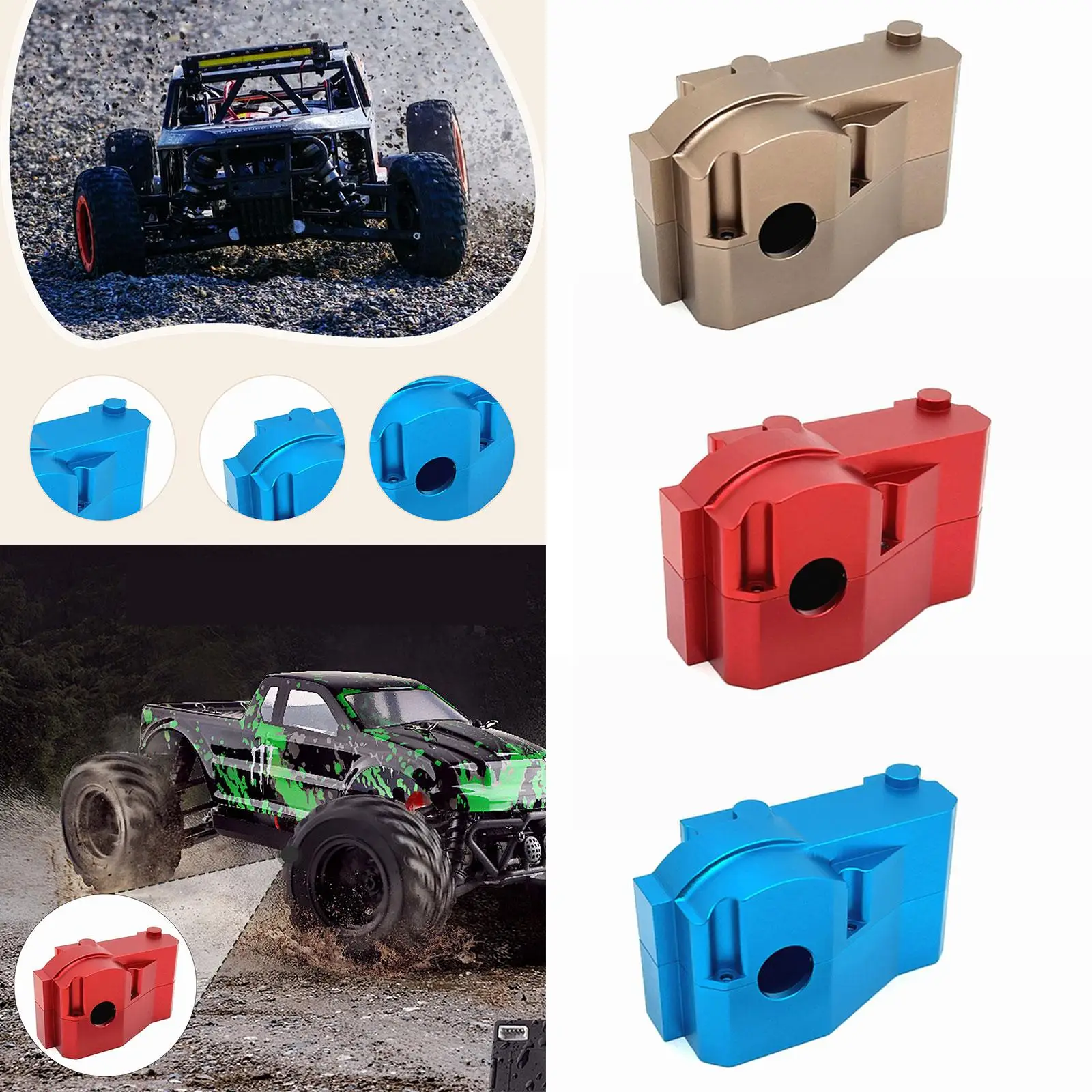 

Металлическая крышка коробки передач, запасная часть, прочные запасные части для радиоуправляемого автомобиля 7304 7303 1/7